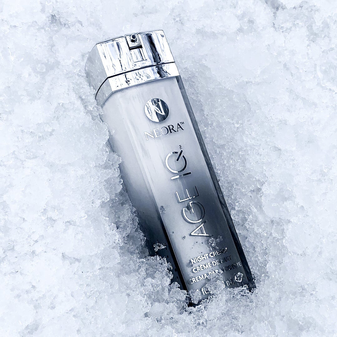 Age IQ® Night Cream in snow.